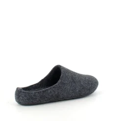 Behagelig hjemmesko i mørkegrå filt