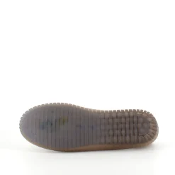 Beige ballerinasko med fint, perforeret mønster