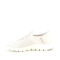 Beige Skechers slip-ins med svangstøtte