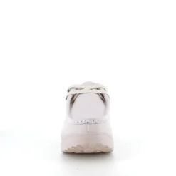 Beige skindsko med gængesål og svangstøtte