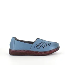 Blå ballerina i skind