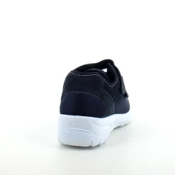 Blå fleksibel sko med skridhæmmende såler