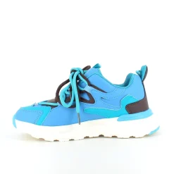 Blå letvægtssko med stødabsorbering og flotte detaljer