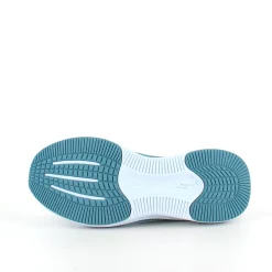 Blå slip-ins sko fra Skechers med elastiksnøre