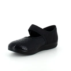 Bred ballerina med velcro og plads