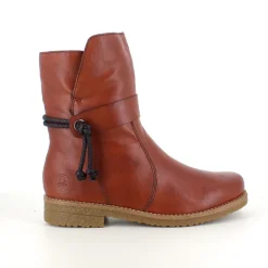 Brun Rieker vinterstøvle med foer og lynlås