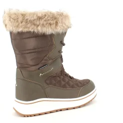 Brun vandtæt vinterstøvle fra Whistler med pels kant