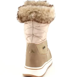 Brun vandtæt vinterstøvle fra Mols med pels kant