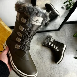 Brun vandtæt vinterstøvle fra Mols