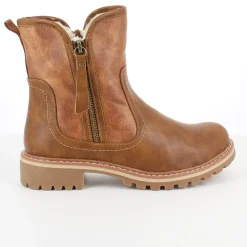 Brun vinterstøvle med foer og smarte detaljer