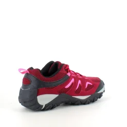 Damesko i bordeaux-pink med TPR-sål og snørebånd – åndbar og komfortabel