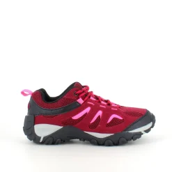 Damesko i bordeaux-pink med TPR-sål og snørebånd – åndbar og komfortabel