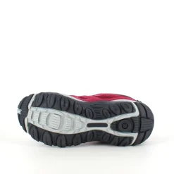 Damesko i bordeaux-pink med TPR-sål og snørebånd – åndbar og komfortabel