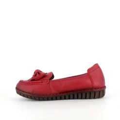 Elegant ballerina i bordeauxfarvet skind