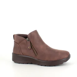 Elegant brun støvlet med meomory foam fra Skechers
