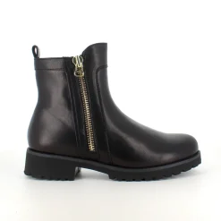 Elegant Green Comfort læderstøvle i sort