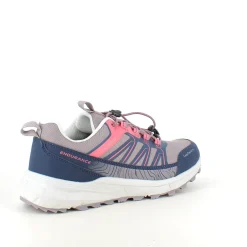 Endurance vandtæt sko i lilla med stødabsorberende sål