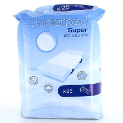 Engangs absorberende underlag med ekstra sidebeskyttelse – 180 x 90 cm