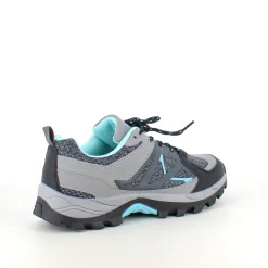 Funktionel vandresko i grå med åndbart mesh og stødabsorberende sål