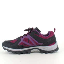 Funktionel vandresko i lilla med åndbart mesh og stødabsorberende sål