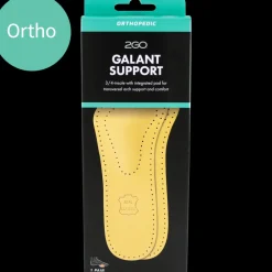 2GO ortopædisk 3/4 sål i læder med pelotte