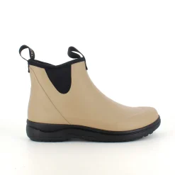 Green Comfort gummistøvle i beige med svangstøtte