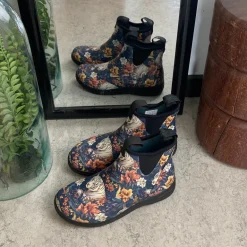 Green Comfort gummistøvle i tigerprint med svangstøtte