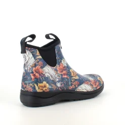 Green Comfort gummistøvle i tigerprint med svangstøtte