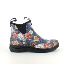 Green Comfort gummistøvle i tigerprint med svangstøtte