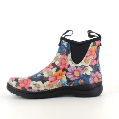Green Comfort gummistøvle i blomsterprint med svangstøtte