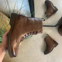 Green Comfort vinterstøvle med uldfor i brun