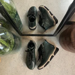 Grøn Rieker støvle med god stødabsorbering