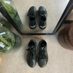 Grøn Rieker støvle med god stødabsorbering