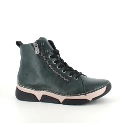 Grøn Rieker støvle med god stødabsorbering