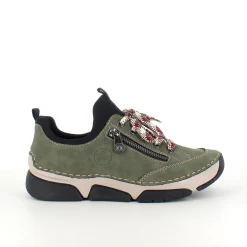 Grøn sneakers fra Rieker med god stødabsorbering