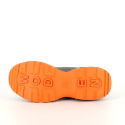 Grøn Woden gummistøvle med svangstøtte