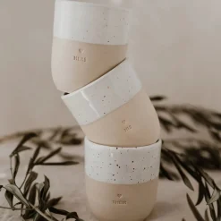 Han's krus- Håndlavet keramik krus uden hank