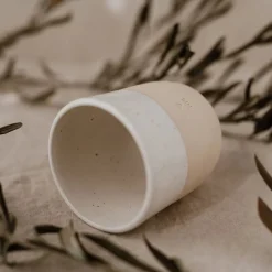 Han's krus- Håndlavet keramik krus uden hank