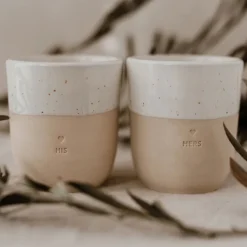 Han's krus- Håndlavet keramik krus uden hank