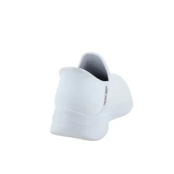 Hvid skind slip-in sko fra Skechers