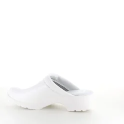 Hvid skind træsko i god kvalitet