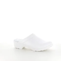 Hvid skind træsko i god kvalitet