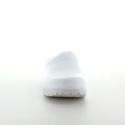 Hvid skind træsko uden kap