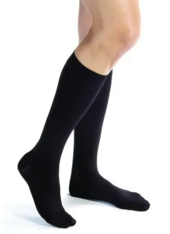 Jobst Opaque sort strømpe med tå, størrelse petit