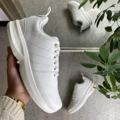 Klassisk hvid læder sko fra Gaitline