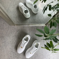 Klassisk hvid læder sko fra Gaitline