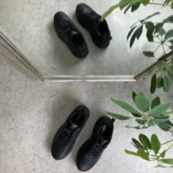 Klassisk sort læder sko fra Gaitline