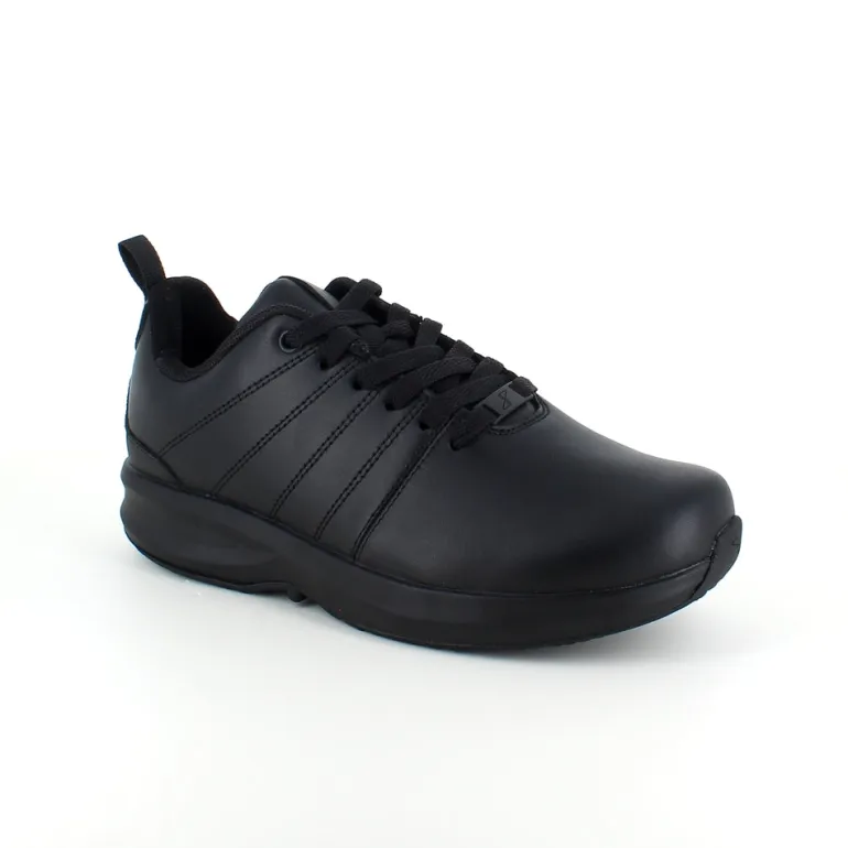 Klassisk sort læder sko fra Gaitline