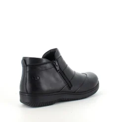 Kort støvle i sort skind fra Green Comfort