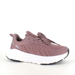 Lavendelfarvet åndbar sko fra Endurance med effektiv stødabsorbering